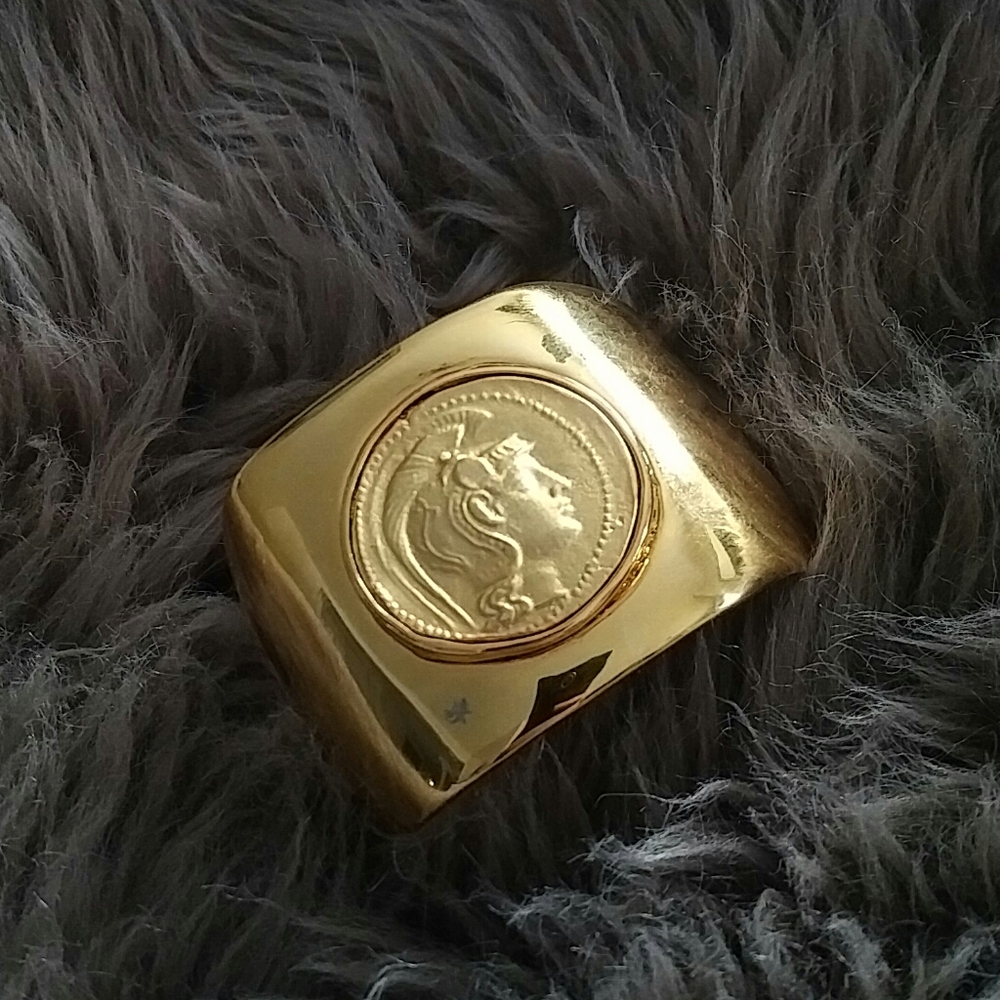 KENNETH JAY LANE - ancient Roman coin cuff